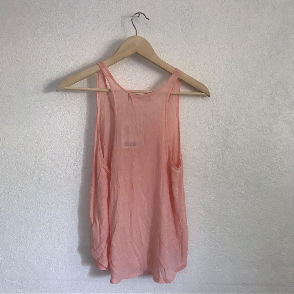 Urban outfitters pale pink blush flowy tank top - Picture 2 of 3